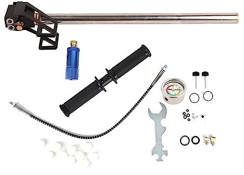 Manuelle Hochdruck-Luftpumpe Handpumpe Tragbarer Inflator für Tauchluft Sauerstoffflaschen mit Manometer