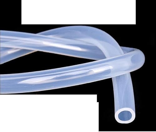 Silikonschlauch, transparent, für Wasserspender, Schlauchpumpe, Haushaltsgummi, 1 Meter, Innendurchmesser 4 x Außendurchmesser 8 mm