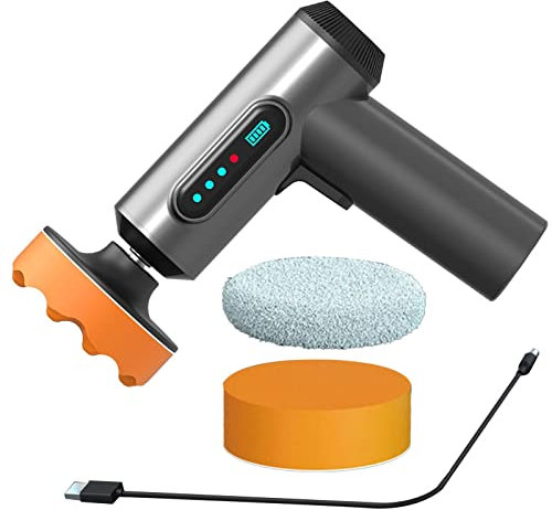 Cordless Car Buffer Polisher, 2000mAh Rechargeable Electric Wireless Polisher, Portable Lightweight Car Polishers And Buffers, Ergonomic Design Portable Cordless Polisher For Car Detailing
