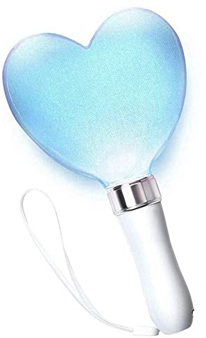 Lpitoy Varita Led para Animar Conciertos, 15 Colores En Forma De Corazón, Luz Intermitente para Fiestas, Palo con Pilas para Festivales, Suministros para Fiestas De Conciertos Rave