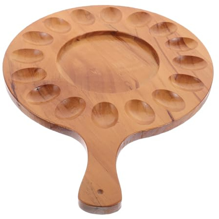 Cabilock Huevera Reversible De Madera Organizador De Huevos para Encimera y Refrigerador Diseño Único