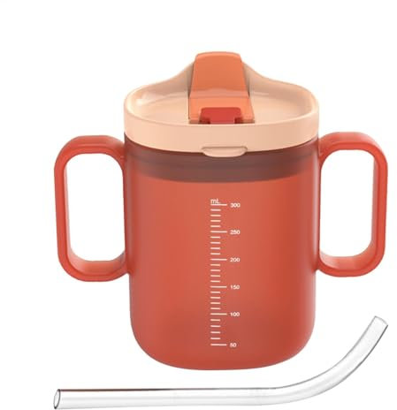 Elderly Water Cup, 300ml Healthcare Adult Drinking Cup for Elderly, Supplies Drinking/Beaker/Mug/Sippy for Disabled Adults, Sippy for Adults, Disabilities