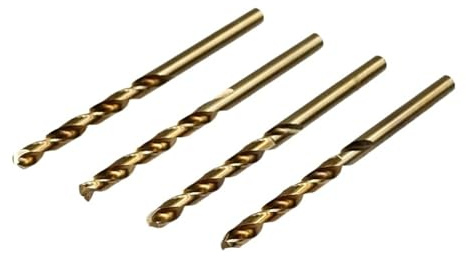 Juego de brocas helicoidales con revestimiento de cobalto de 1,0-13 mm, broca de pistola HSS M35 for cortar agujeros en madera y metal, herramientas eléctricas(4.0mm,5PCS)