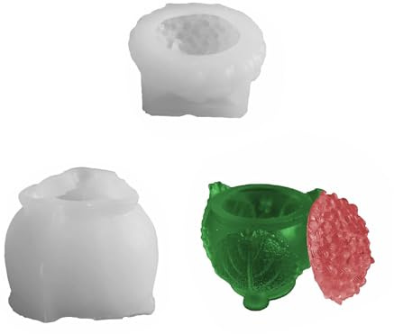 Silikonform für Blumen- und Blattanhänger, für Kunstharz, Zement, Gießen und Pflanzgefäß, Cluster-Silikonform
