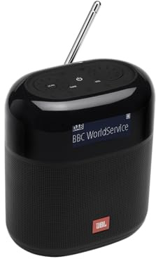JBL Tuner XL Portable DAB/DAB+/FM Radio with JBL Pro Sound, Bluetooth 4.2 Streaming, IPX7 Waterproof Design, 15‑Hour Battery Life, Large Backlit Scrolling LCD Display, 5 Station Presets, Black