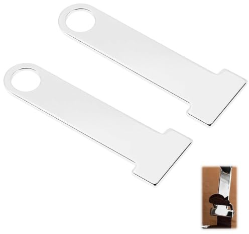 YZIRVNZ 2 Pièces Antivol Casque Moto en Alliage d'Aluminium, Cadenas Casque Moto Universel et Robuste pour Scooter et Moto, Attache Casque Moto Argenté, Verrou de Sécurité 89x30mm