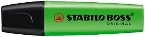 Stabilo Boss Highlighters Chisel Tip 2-5mm Line Green 70/33