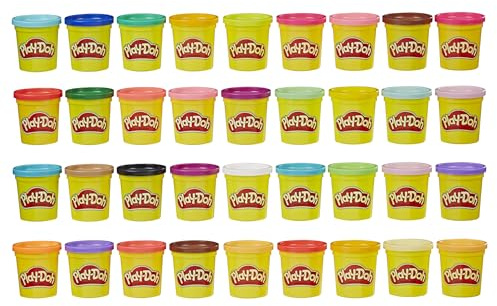 Play-Doh Modeling Compound 36-Pack Case of Colors, Non-Toxic, 3 Oz Cans of Assort. Colors, Back to School Classroom Supplies, Preschool Toys, Ages 2+ (Amazon Exclusive)