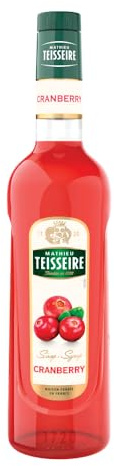 Sirop de Cranberry Mathieu Teisseire, pour boissons cocktails avec ou sans alcool, sodas, thés, limonades bouteille de 70cl