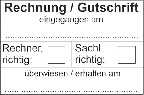Kontierungsstempel - mit trodat printy Textstempel 4927 – Custom- 60x40 mm, Büro, Buchungsstempel, Firmenstempel