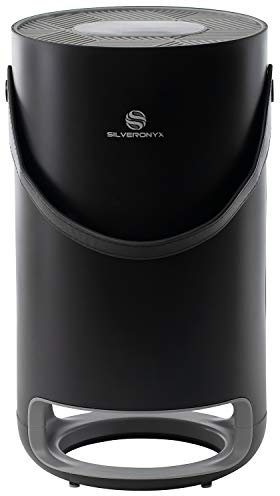 HEPA Air Purifier for Home Allergies Pets Hair in Bedroom, H13 True HEPA Filter, Quiet Filtration System Cleaner Odor Eliminators, Remove 99.97% Dust, Mold, Pollen, SilverOnyx 3-Speed Black