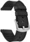 Fullmosa Bracelet de Montre Cuir 22mm Compatible avec Garmin Venu 3, Venu 2, Vivoactive 4(45mm), Garmin Forerunner 255/255 Music/Forerunner 265,Noire+Boucle Argentée