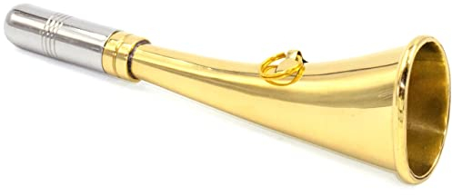 Signalhorn Jagdhorn Rufhorn Nebelhorn 16cm Jagd aus Messing poliert