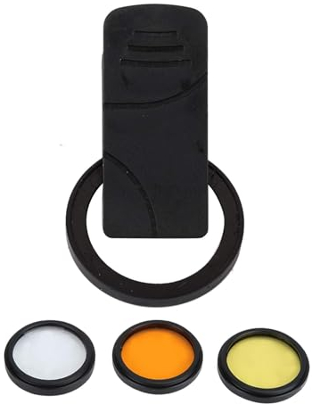 Aquarium Coral Lens Filter Kits for Phone, Fish Bowl Camera Lens Attachments HD Clip on Lens Filter Set View Lens Seawater Fish Tank Coral Cylinder Underwater Photography Lens Kit with Macro Filter