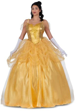 Disfraz Princesa Bella Encantada M (Vestido, guantes y enaguas)