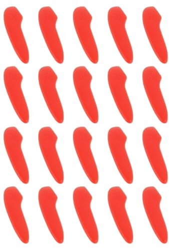 Sourcing Map 100Pcs Blade Knife Tip Protector Cover Plastic Guard Sleeves for Kitchen, Red