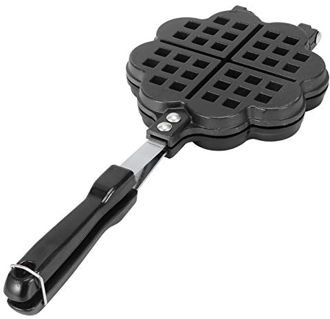 HUAOSN Waffle Maker, Waffle Pan Cooker Waffle Maker Heart Shape Household Kitchen Gas Nonstick Waffle Iron Pan, for Home Kitchen