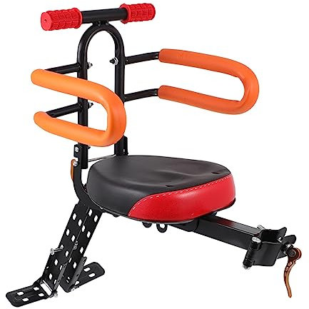 Sosoport 1stück Fahrrad-kindersitz Vorne Sicherer Sitz Mit Fußstütze Komfortabel Und Stabil Geeignet Für Junge Mädchen Einfache Montage Für Mountainbikes Und Freizeitfahrten