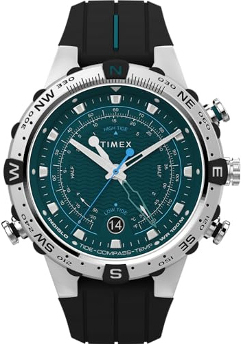 Timex Intelligent Quartz Herren-Armbanduhr Tide-TEM-Kompass 45mmT2N721