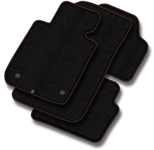 MOTOS Premium Velours-Fußmatten für Volkswagen T4 1990-2003 - Matt, Bronze - Erleben Sie Neuen Fahrkomfort Mit Einem Auto Fußmatten Satz für Ihr Fahrzeug