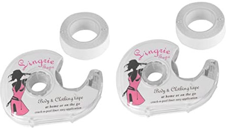 DEARMAMY 4pièces Ruban Adhésif Double Face Transparent Lot de Tapes Anti-dérapants pour Vêtements Et Soutiens- pour Robes De Mariage Et Tenues De Soirée
