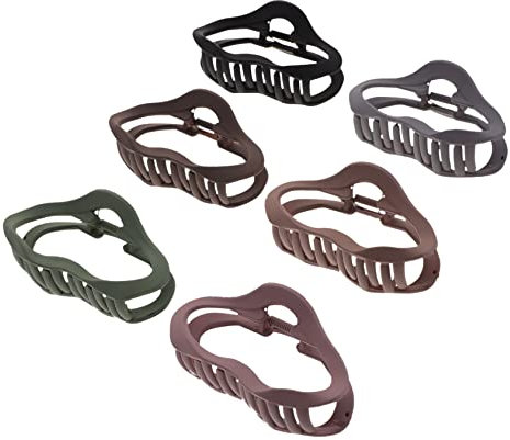 MUSISALY 6 Piezas Pinzas Pelo Clip De Pinzas Pelo Hueco Accesorios Cabello Para Peinados Casuales