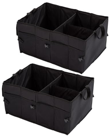 FUNOMOCYA 2stücke Multifunktionale Auto Kofferraum Aufbewahrungsbox Tragbarer Organizer Für Vielseitige Faltbare Lagerlösung Für Fahrzeugzubehör Robuste Und Langlebige