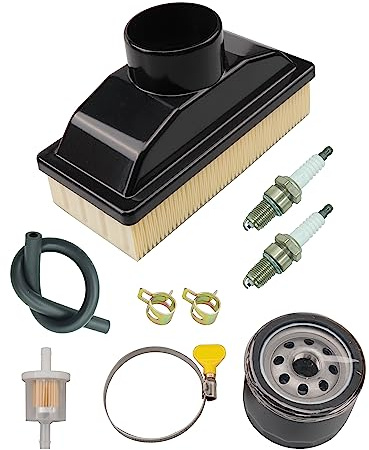 Kurihina Compatible avec 11013-0727 Filtre à Air avec 49065-7007 filtres à huile et kits de garniture Remplacement de la tondeuse Kawasaki FR541V 4 temps Moteurs à gazon