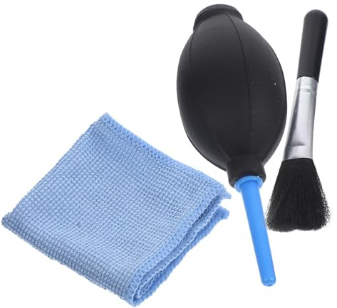Hoement Staubluftgebläsereiniger mit Flexiblem Silikonmundstück und Bürste für LCD Bildschirme und Tastaturen zur Kratzfreien Reinigung von Empfindlichen Oberflächen Zufälliger Stil