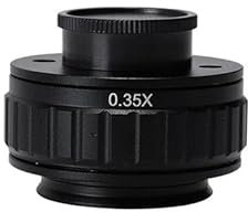 Microscopio Adattatore C-Mount regolabile da 0,35X 38 mm Installazione della fotocamera Tubo for microscopio stereo trinoculare for la messa a fuoco della fotocamera digitale