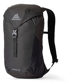 Gregory Nano 16 – Ryggsäck, 48 cm, 16 L, 0,36 kg, Svart (Optisk svart), Svart (optisk svart), 48H x 29W x 17D cm, Avslappnad
