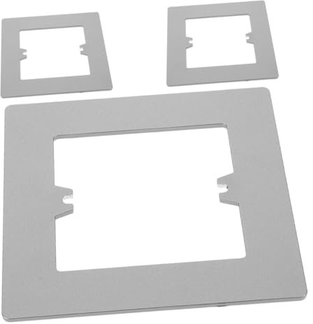 HYTROVE 3stücke Teiliges Vintage Steckdosenabdeckungs Robustem Material Dekorative Wandplatten Für Schalter Und Steckdosen Einfache Montage Graue Verblendung Zur Wandöffnung Abdeckung