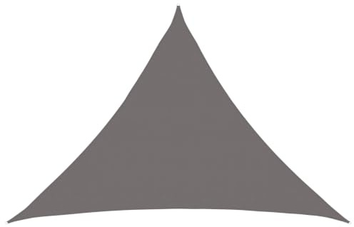 vidaXL Vela Parasole 160 g/m² Triangolare 3,6x3,6x3,6 m in HDPE, Vela ombreggiante, Ombra da Patio, tettoia ombreggiante, Vela da Giardino, tettoia