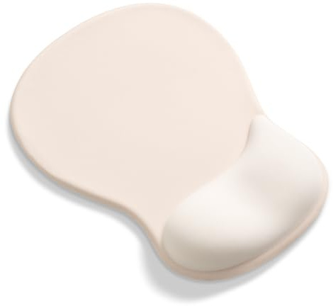 AOKSUNOVA Mauspad mit Handauflage Ergonomisches Maus Pad mit Handgelenkauflage Mousepad mit Gelkissen Gel Mouse Pad Hellrosa