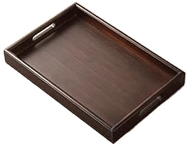 Plato Bandeja for Tazas de té for el hogar, Bandeja China de Nogal, Bandeja Dim Sum de Frutas de Madera Maciza, Bandeja pequeña for cocinar té en el Horno Decorativo
