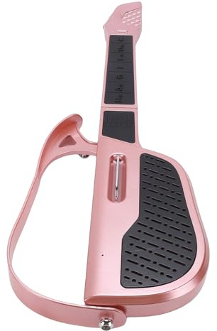 Sorandy Kindergitarre, Tragbares, Faltbares, Intelligentes, Automatisches Tonanpassungs-Saitenloses Elektronisches Gitarrenmusikinstrument mit Integrierter Stimmtechnologie für und (Rot)