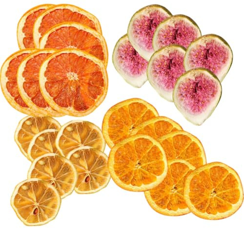 DRESSOOS Fette di Arancia Essiccate Uso Sicuro e Prolungato per Decorazioni Fai da Te 200g di Frutta Secca e Ghirlande Floreali per Tavoli da Festa e Addobbi Natalizi