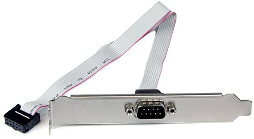 StarTech.com DB9 Slotblech Seriell Motherboard Header mit 9pol Stecker an 10-pin Buchse - Motherboard Header (Buchse) 1 x DB-9 (Stecker) | Mainboard-Header, IDC-10-Buchse, RS232-Erweiterungsport, Halterung