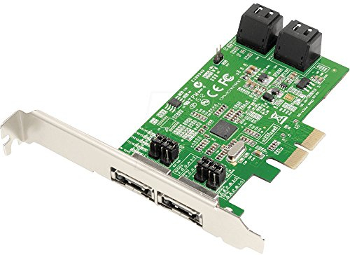 Dawicontrol DC-624E Contrôleur RAID 2 x PCI-e, 4 canaux, SATA III, RAID 0/1/5/10