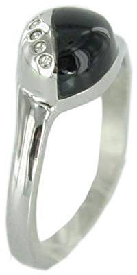 Skagen Damring silver svart Zyrkonia JRSB021 S6 st. 52 (16,5)