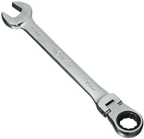 Elora 204000192000 Maulschlüssel mit Gelenk-Ringratsche 204-R 19mm