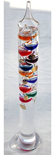 Große 44 cm Größe frei stehend Galileo Thermometer in Geschenkverpackung von Awesome Gifts