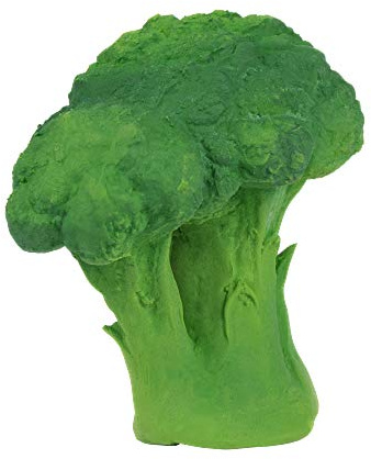 Oli & Carol - Beißspielzeug aus Naturkautschuk, Brucy The Broccoli, 9 cm