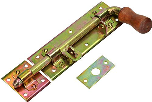 KOTARBAU® Skjutregel 280 mm Höger Skjutregel Med Lås Galvaniserat Lås Grind Lås Gul