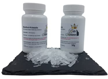 Sauna Menthol Kristalle 100g Dufte Momente 100% naturrein Premium Qualität Mentholkristalle