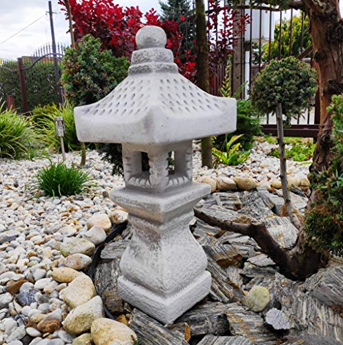 Cast stone garden ornament decor - Stone Japanese Style Pagoda/Lantern TACHI-GATA-OKI