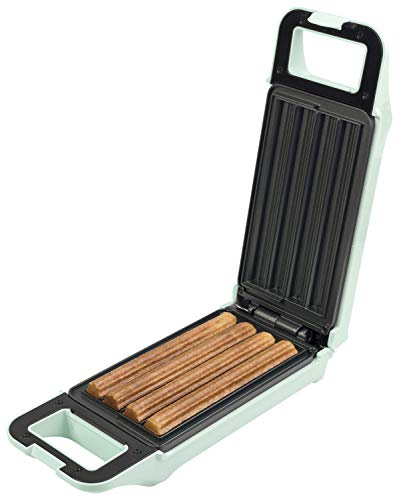 Bestron Churros Maker, Waffeleisen für bis zu 4 Churros, Retro Design, 700 Watt, Sweet Dreams, Mint
