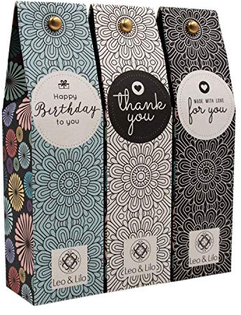 Leo & Lilo Hand- und Bodylotion mit Bio Aloe Vera - 3er-Set (3 x 50 ml) - Pflegt und verwöhnt Hände und Körper - Liebevolle Geschenkset Kollektion - Einzeln verpackt