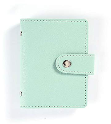 tooloflife Porte-cartes de crédit en cuir synthétique pour femme, 6 couleurs, 6 sections, 1 poche, 65 g, style classique