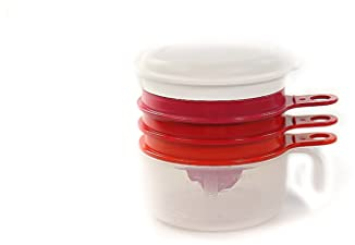 Tupperware Küchenperle Backen Zitronenpresse Eitrenner Küchenhelfer rot 38120